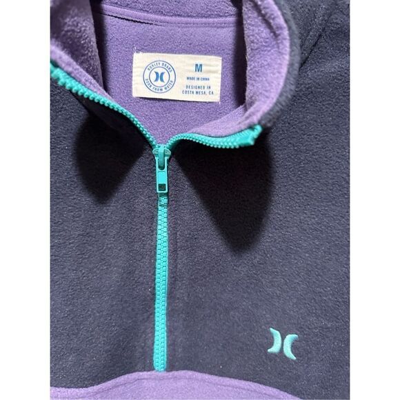 Hurley fleece 1/4 zip pullover shirt top M NWT - Picture 5 of 7